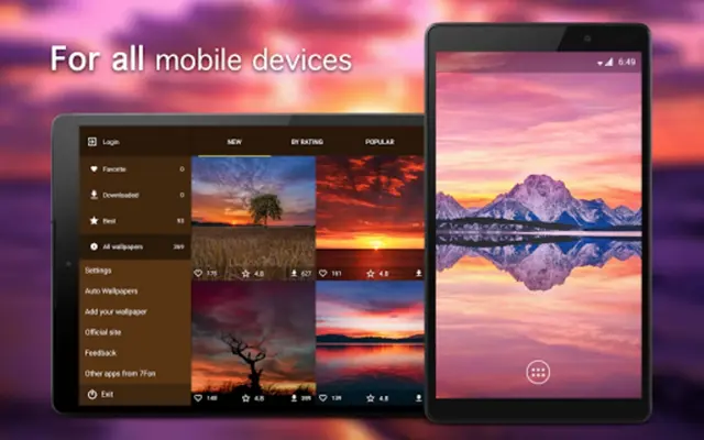 Sunset Wallpapers 4K android App screenshot 0