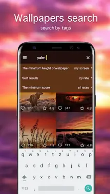 Sunset Wallpapers 4K android App screenshot 3