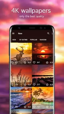 Sunset Wallpapers 4K android App screenshot 4